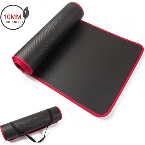 Selfree Non-slip Anti-Tear Yoga Mat Thick Fitness Pilates Exercise Mat Workout Sport Cushion Gymnastic Pad With Carrying Strap
