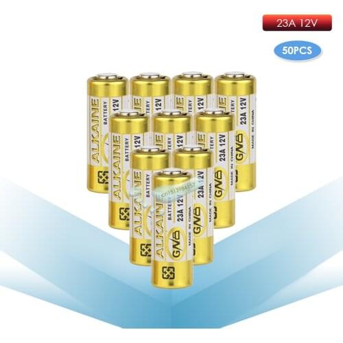 Kpay 50pcs/Lot Small Battery 23A 12V 21/23 A23 E23A MN21 MS21 V23GA L1028 Alkaline Dry Battery