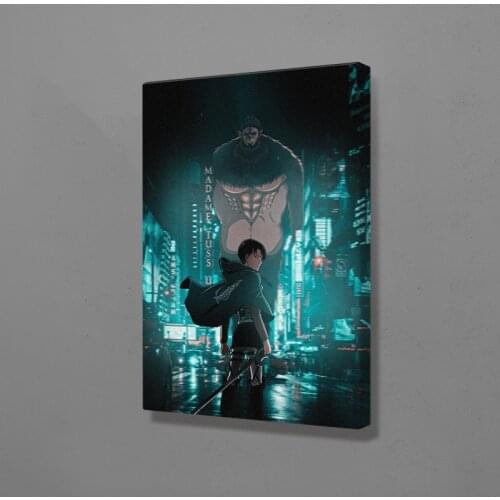 Levi Ackerman Shingeki no Kyojin Anime Poster Canvas Wall Art Decoration Prints for Home Bedroom Decor Painting