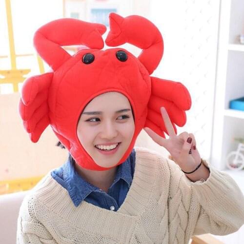 Lovely Taiyaki Crab Shape Cotton Earflap Beanie Cap Hat Costume Parties Supplies Hats accessories Fashion popular