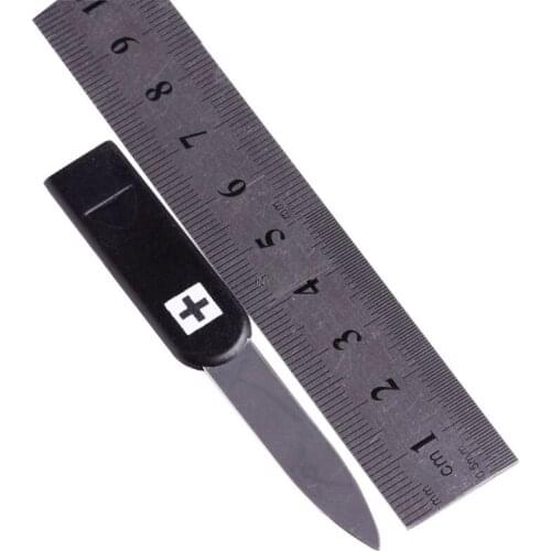 Mini Handy Multifunctional Survival Camping Tool Card Knife LED Light Magnifier