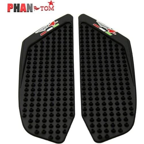 Motorcycle For Aprilia RSV4 2010-2017 Motorcycle Tank Pad Protector Sticker Decal Gas Knee Grip Tank Traction Pad Side