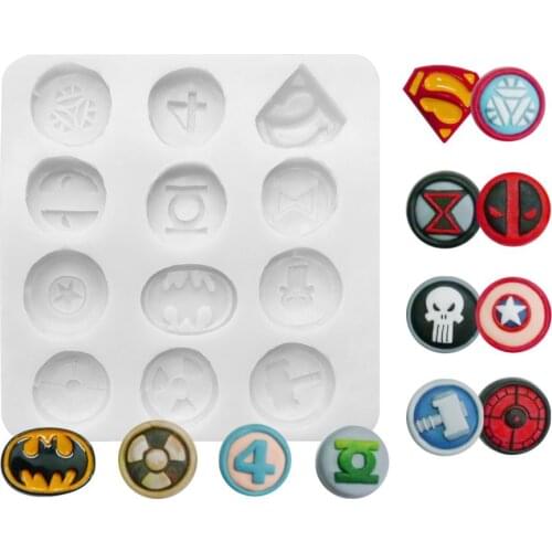 Cartoon elements Silicone Fondant Mold For Cake Decorating silicone mold Fondant Cake sugar craft Moulds Tools