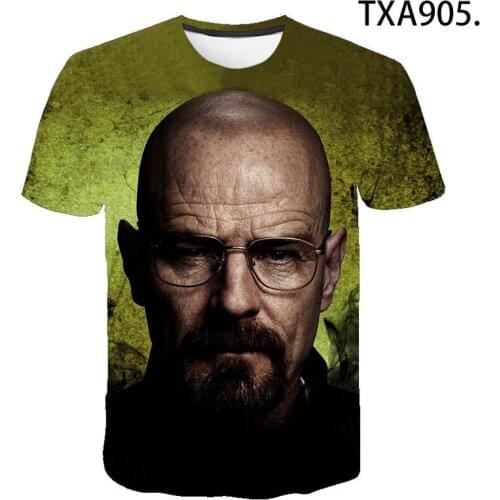 Mens 3D Printed t-shirts Breaking Bad Short Sleeve Boy Girl Kids Fashion Men Women Children Casual Short Sleeve Cool Tops Tee