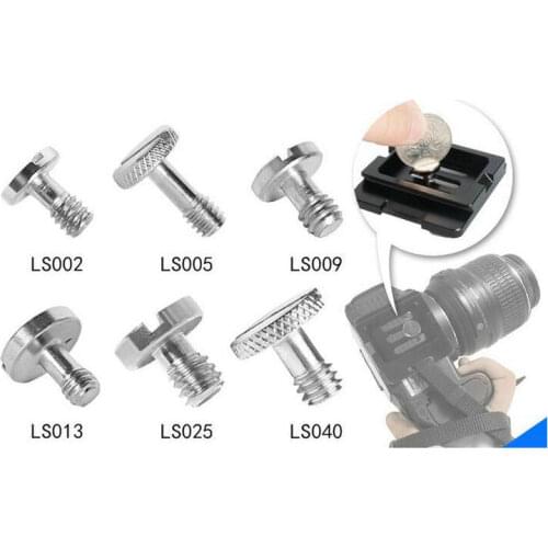Camera Mount Screw Set 1/4 Inch For Camera Tripod Monopod Quick Release Plate Screw BR02