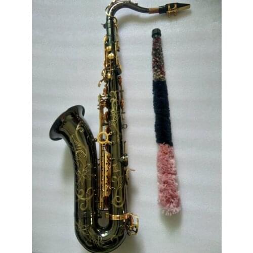 New Tenor Saxophone carving pattern B flat tenor saxophone playing professionally paragraph Music Black Saxophone free shipping