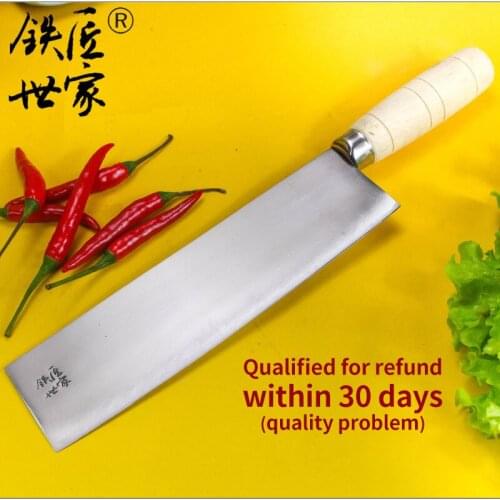 Chef professional slicing knife stainless steel forged kitchen handmade knives chinese cleaver knife bread vegetable meat knife