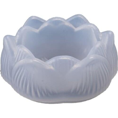 Transparent DIY Ashtray Mold Lotus Candle Holder Storage Box Mould Flower Pot