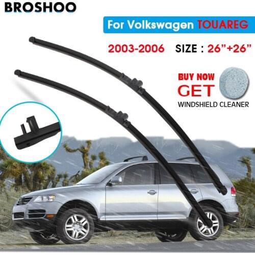 Car Wiper Blade For Volkswagen TOUAREG 26"+26" 2003-2006 Auto Windscreen Windshield Wipers Blades Window Wash Side Pin