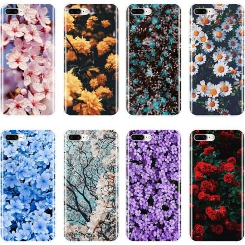 Rose Flower Floral Plants Phone Case Silicone For Apple iPhone 6 S 6S 7 8 X XR XS Max Soft Back Cover For iPhone 6 S 6S 7 8 Plus