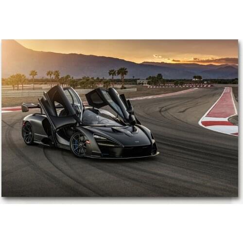 Sport Car McLaren Senna Super Car Posters Wall Art Pictures Painting Wall Art for Living Room Home Decor (No Frame)