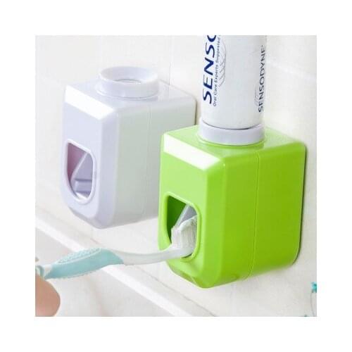 1Pcs New Hands Free Automatic Squeezer Toothpaste Dispenser Squeeze Out Wall Mount Bathroom Accessories 4 Colors