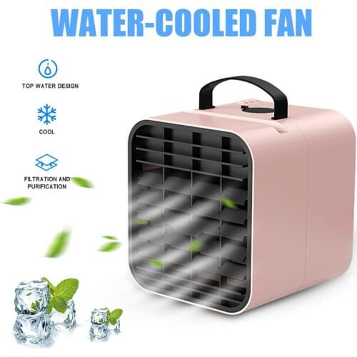 1PCS Portable Air Cooler Fan Mini USB Air Conditioner Desktop Air Cooling Fan Humidifier Purifier For Office Bedroom 2021