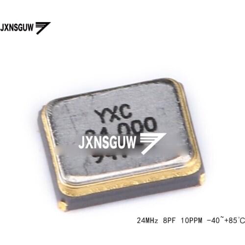 10PCS 2016 SMD passive crystal oscillator/YSX211SL 24MHz 8PF 10PPM X201624MKB4SI 4 foot