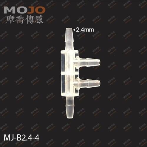 2020 Free shipping!(100pcs/Lots) MJ-B2.4-4 multiple pass pipe connectors 2.4mm four way pipe joint Plastic hose connectors
