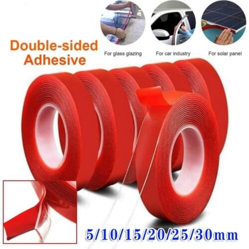 3M/Roll Transparent Silicone Double Sided Tape Sticker Car High Strength No Traces Adhesive Sticker Bathroom kitchen Accessories