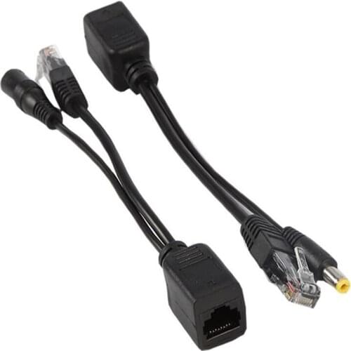 POE Adapter Cable RJ45 Injector Splitter Kit Tape Screened Passive Power Over Ethernet12-48v Synthesizer Separator Combiner