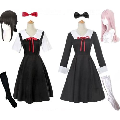 Anime Kaguya-sama: Love Is War Cosplay Costumes Kaguya Shinomiya Cosplay Fujiwara Chika Wig Halloween Costumes For Women CS215