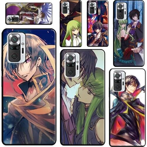 Anime Code Geass For Xiaomi Redmi Note 10 Pro Note 9 Pro 8T 9S Note 8 Pro Phone Case For Redmi 9 9C 9T 9A