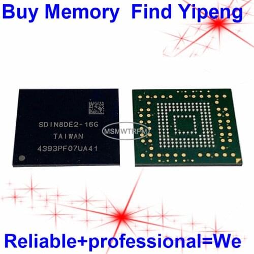SDIN8DE2-16G BGA153Ball EMMC4.5 4.5 16GB Mobilephone Memory New original and Second-hand Soldered Balls Tested OK