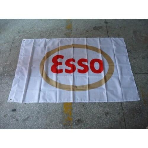 Esso flag , can custom print file,90X150CM size,100% polyster,esso banner