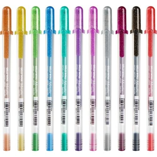 Sakura Gelly Roll Gel Pen Metallic Color 12 Colors Japan