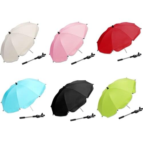 Baby Stroller Pram Pushchair UV Sun Rain Resistant Umbrella Canopy Covers 360