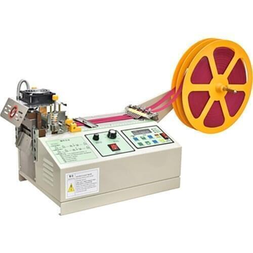 Computer Hot and Cold Cloth Belt Tape Cutting Machine Auto Magic Adhesive Tape Zipper Webbing Machine Elastic Cut Tools