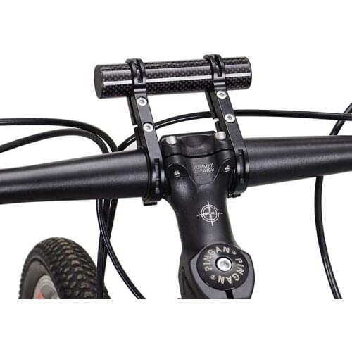 Bicycle Handlebar Extender Bracket Bike Headlight Mount Bar Computer Holder Lantern Lamp Support Rack Alloy Fiber Stand