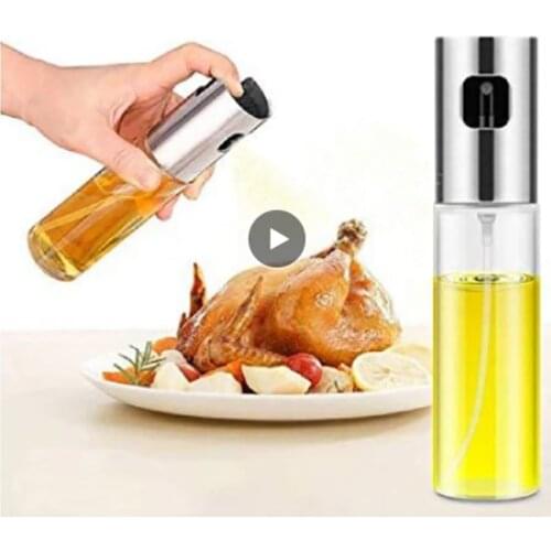 Kitchen Stainless Steel Olive Oil Sprayer Bottle Pump Oil Pot Leak-proof Grill BBQ Sprayer Oil Dispenser BBQ Cookware Tools