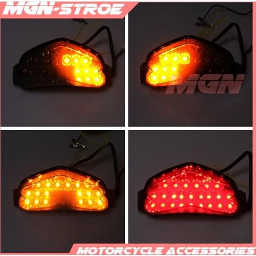 Motorcycle LED Rear Turn Signal Tail Stop Light Lamp Integrated For GSXR600 GSXR750 GSXR 600 750 K4 2004 2005 04 05