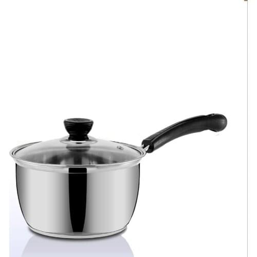 Stainless Steel Milk Pot Multi-layer Complementary Food Pot Mini Milk Pot Induction Cooker Universal Soup Milk Pan Non-stick Pan