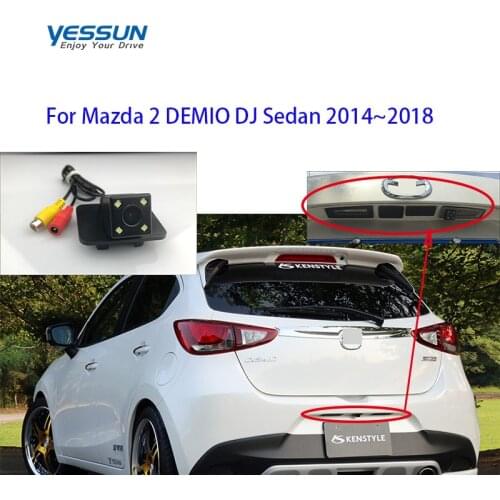 Yessun License plate rear camera For Mazda 2 DEMIO DJ Sedan 2014~2018 Car Rear View camera Parking for mazda
