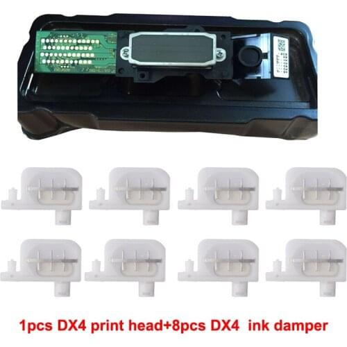 New And Original DX4 printhead Eco Solvent DX4 print head For Epson For Mimaki JV3 JV2 JV4 Print head with 8 pcs free Ink Damper