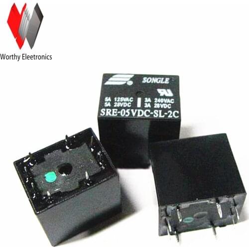 Wholesale 10pcs/lot relay SRE-05VDC-SL-2C