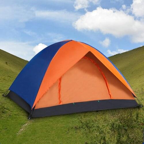 Outdoor 2 Person Travel Camping Tent 200*140*110cm Double Layer Waterproof Large Space Tent Fishing Hanting Beach Tent
