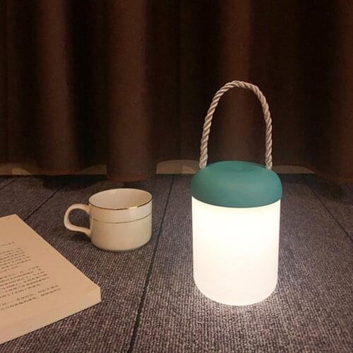 Portable LED Night Light Touch Dimmable Lantern Desk Table Lamp USB Rechargeable Bedroom Bedside Lamp for Children Baby Gift