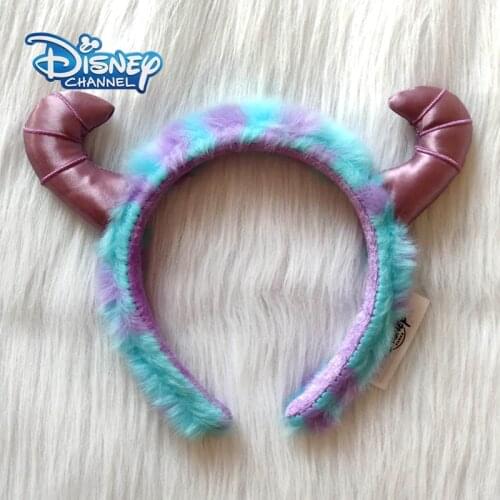 Disney Monsters University Sullivan Headband Minnie Mickey Mouse Disneyland Ears Blue Plush Headwear Beauty Toys Decoration Gift