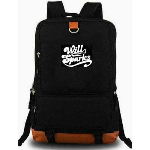 Will Sparks Backpack Hussle Recordings Schoolbag DJ Music Rucksack Satchel School Bag Laptop Day Pack