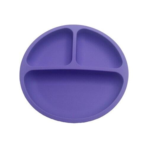 Qshare Baby Dishes Silicone Plate Suction Tray Antislip Mini Mat Toddler Placemat Children Kids Baby Food Feeding Bowl