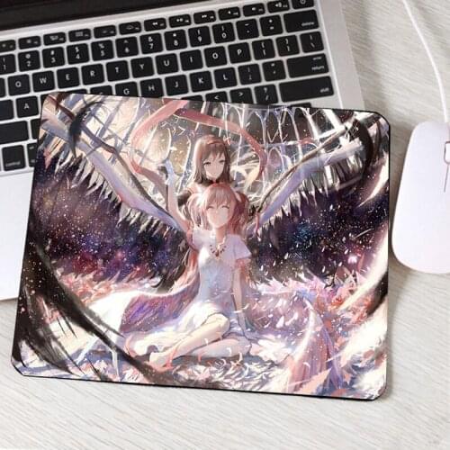 Cute Beautiful Anime Girls Mouse pad Puella Magi Madoka Kaname Madoka Mahou Shoujo Creative Diy Mini Pc Gamer Mat