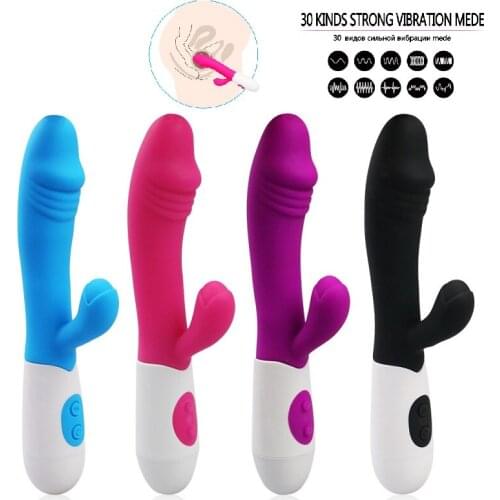 G Spot Vibrator Adult Toys Dual Vibration Silicone Dildo Waterproof Female Vagina Clitoris Massager Sex Toys sex shop for couple