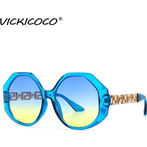 Женские солнцезащитные  круглые очки VICKICOCO China At AliExpress