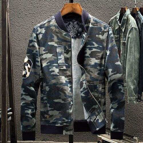 Military Mens Jackets Camouflage Outfit Clothing Thin Overcoats Army Coat Male Baseball Jackets European and American Style A802