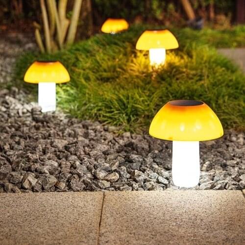 1PCS Solar Mushroom Stake Lights LED Outdoor Lawn Light Decorative Ground Plug Lamp Solar Lights For Garden Yard