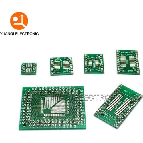 30pcs/lot PCB Board Kit SMD Turn To DIP Adapter Converter Plate FQFP SOP8 SOP14 SOP16 SOP20 SOP28 QFP SOP 8 14 16 20 28