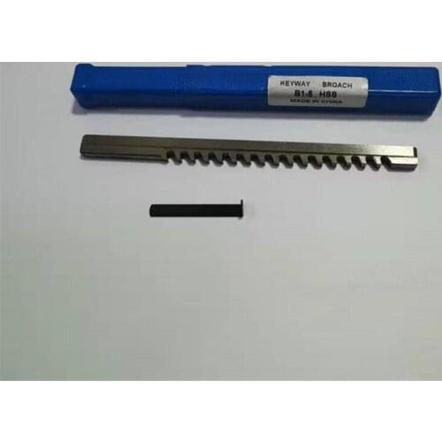 5mm B1 Push-Type Keyway Broach Metric Size HSS Keyway Cutting Tool for CNC Router Metalworking