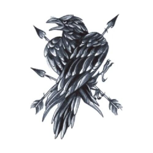 98MM×75MM Arrow Eagle Flower Arm Tattoo Sticker Waterproof and Durable Simulation
