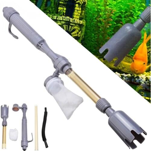 Water Filter Pump Aquarium Fish Tank Cleaner Tool Aquarium Electric Siphon Vacuum Cleaner Gravel Washer Water Changer