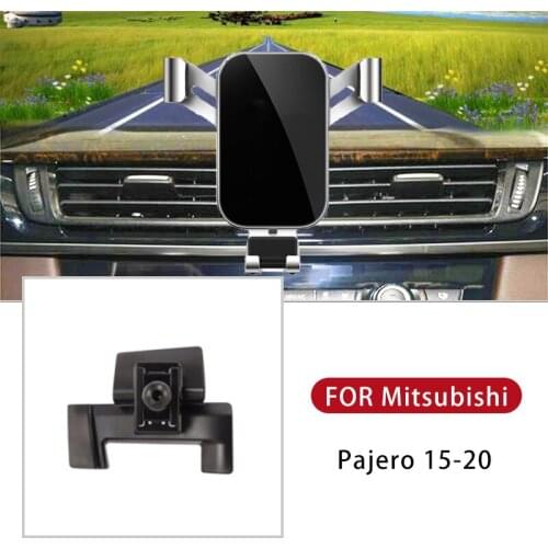 Car Navigation Stand Phone Holder With Rotating For Mitsubishi Pajero 2015 2016 2017 2018 2019 2020 Phone Bracket Auto Styling